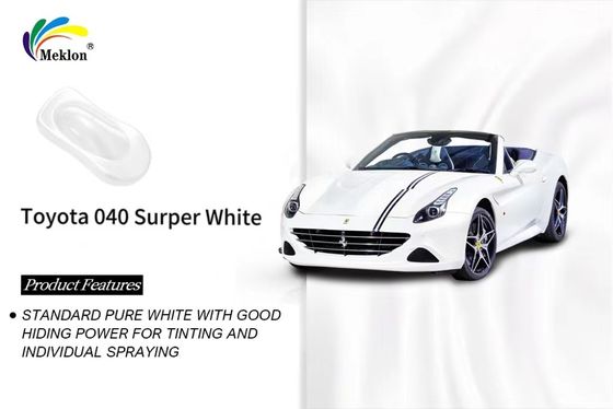Super trắng hoàn thiện sơn xe hoàn thiện mịn thực tế cho FAW Toyota 040