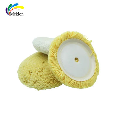 Pad len màu vàng trắng cho đánh bóng xe hơi, hàng hóa làm sạch xe hơi đa năng