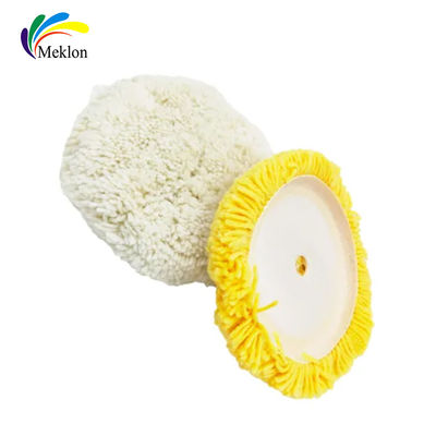 Pad len màu vàng trắng cho đánh bóng xe hơi, hàng hóa làm sạch xe hơi đa năng