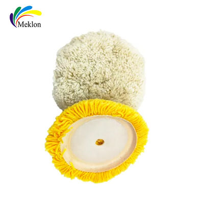 Pad len màu vàng trắng cho đánh bóng xe hơi, hàng hóa làm sạch xe hơi đa năng