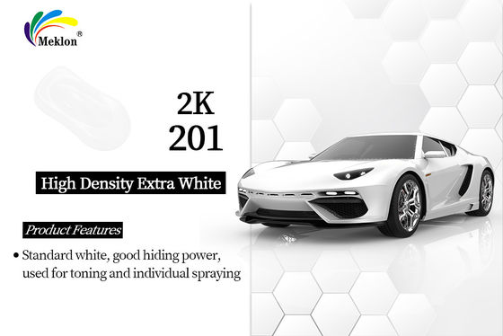 Cao bóng 2K mật độ cao Extra White Top Acrylic Màu sắc Xe hoàn thiện Sơn ô tô