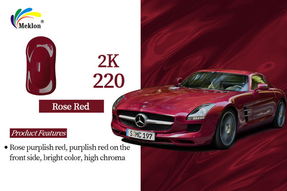 2K màu hồng màu đỏ sơn xe Top Coat kim loại chống mờ bền