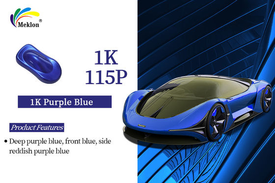 Chất chống mờ Gloss cao 1K màu tím màu xanh kim loại Base Coat Color Auto Paint
