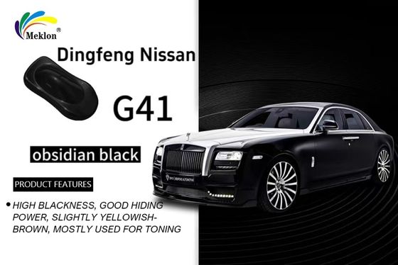 Dongfeng Nissan G41 Obsidian Đen Xử lý Sơn xe Subltle kim loại bóng Akrylic
