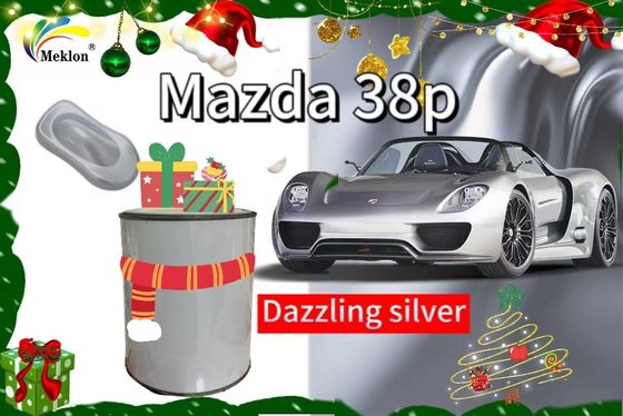 Sơn xe hoàn thiện bằng bạc sáng với hiệu ứng chói chói cho lớp phủ ô tô Mazda