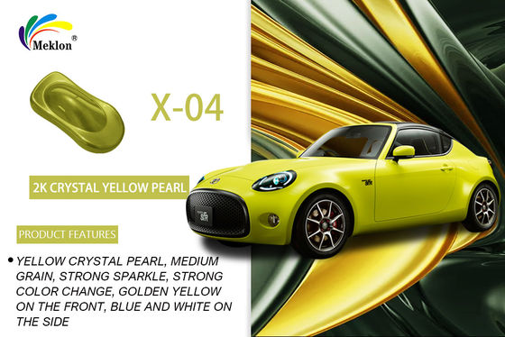 1K Crystal Yellow Pearl Auto Paint: Màu sắc tươi sáng và chống thời tiết cho thân xe