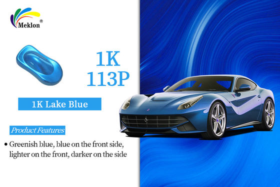 1K Lake Blue Automotive Refinish Paint với chất rắn cao, minh bạch, sáng