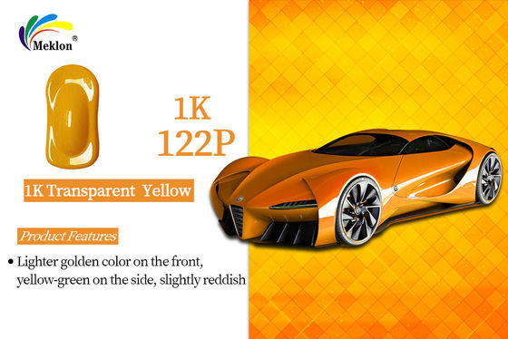 Anti-UV Semi Gloss Polyester 1K Transparent Yellow Coating Metallic Auto Paint
