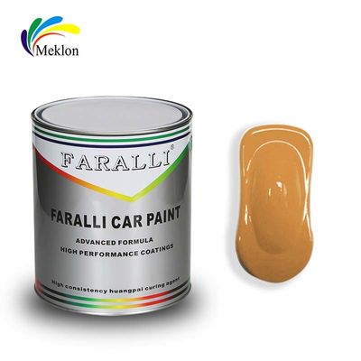 Anti-UV Semi Gloss Polyester 1K Transparent Yellow Coating Metallic Auto Paint