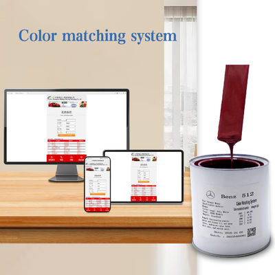 Sơn phủ bóng acrylic ngọc trai đỏ 1K cao cấp cho Mercedes-Benz DB512