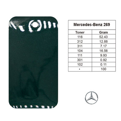 Sơn xe acrylic màu xanh lá cây cao cấp 1K cho Mercedes-Benz DB269