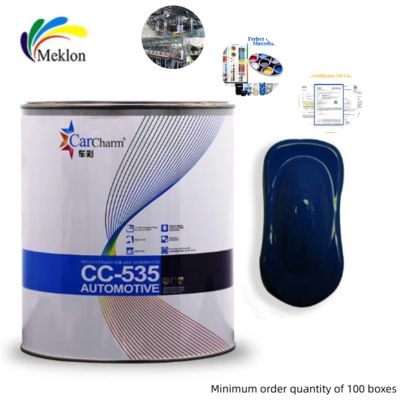 UV chống phun xe hoàn thiện sơn 1K màu xanh lá cây phủ xe để sửa chữa