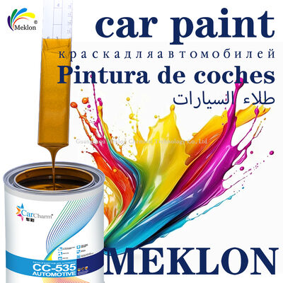 100% phù hợp MK-M418 Acrylic Refinish Car Paint Spray 1K Basecoat Vàng Bạc (màu vàng) Sơn xe để sửa xe