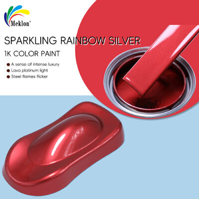 High Shine Glitter Red Silver Acrylic Automotive Boat & Car Refinish Paint Spray Application Liquid Coating for Car Repair