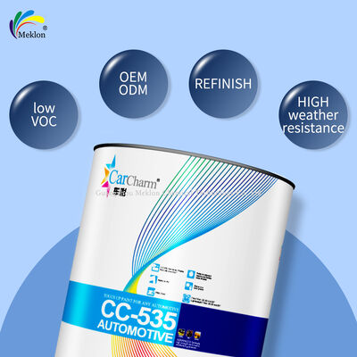 Độ che phủ cao & Chống tia cực tím Thời tiết 223 Màu đỏ cam 1K Rắn tự động hoàn thiện Sơn sửa chữa ô tô nền màu vàng đỏ
