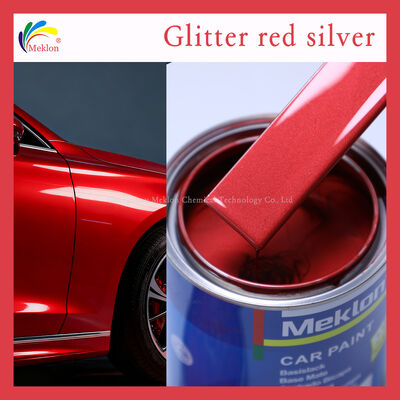 Refinish Car Paint Sơn ô tô chuyên nghiệp được thiết kế để ứng dụng và có độ bám dính tuyệt vời trên các tấm thân xe khác nhau X09 Màu đỏ bạc lấp lánh