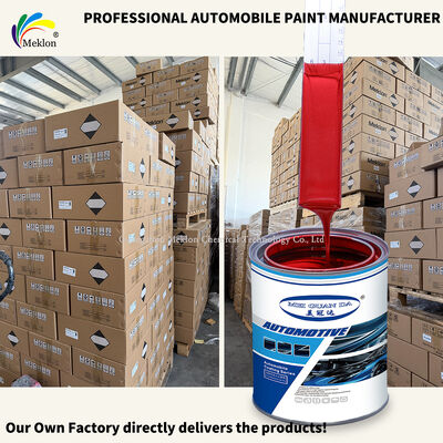 Refinish Car Paint Sơn ô tô chuyên nghiệp được thiết kế để ứng dụng và có độ bám dính tuyệt vời trên các tấm thân xe khác nhau X09 Màu đỏ bạc lấp lánh