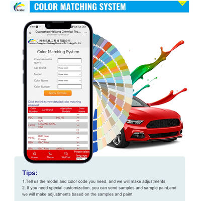 Refinish Car Paint Sơn ô tô chuyên nghiệp được thiết kế để ứng dụng và có độ bám dính tuyệt vời trên các tấm thân xe khác nhau X09 Màu đỏ bạc lấp lánh