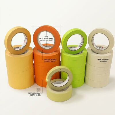 Nhà cung cấp Trung Quốc bán buôn Băng keo che chắn màu cam chịu nhiệt 80 độ dùng sửa chữa ô tô với độ nhớt cao, có thể tùy chỉnh với bao bì gốc