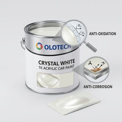 Sơn lót ô tô màu Trắng Pha Lê 1K, chất liệu Acrylic chống oxy hóa và chống ăn mòn