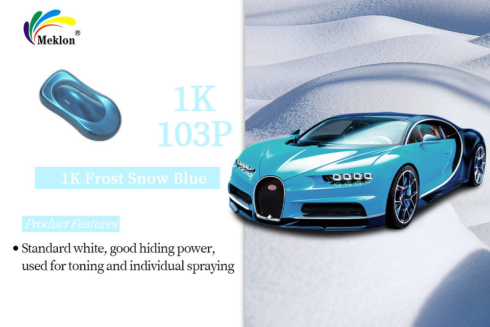 Gloss tốt 1K Frost Snow Màu xanh Tinta Chiếc xe sửa chữa Auto Refinish Paint