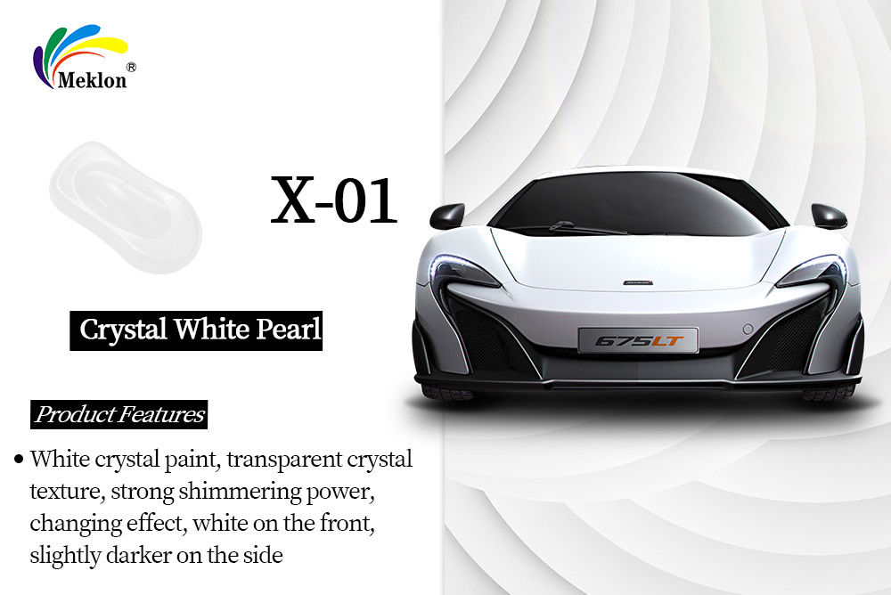 1K Auto Paint Refinish Coating Crystal Pearl Color Primer Crystal màu trắng sơn xe hơi