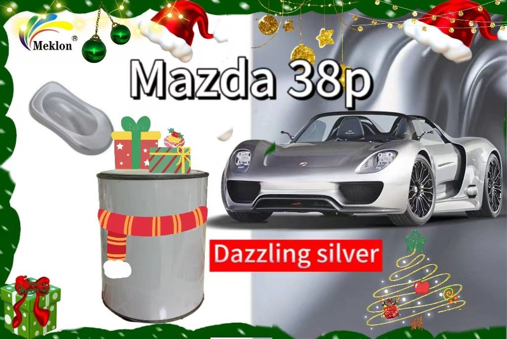 Sơn xe hoàn thiện bằng bạc sáng với hiệu ứng chói chói cho lớp phủ ô tô Mazda
