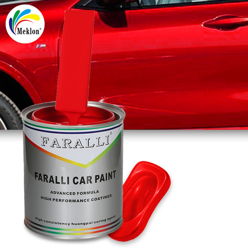Sơn ô tô bán buôn Đỏ hiệu suất cao Sơn ô tô sửa chữa Auto Refinish Coating Sơn ô tô