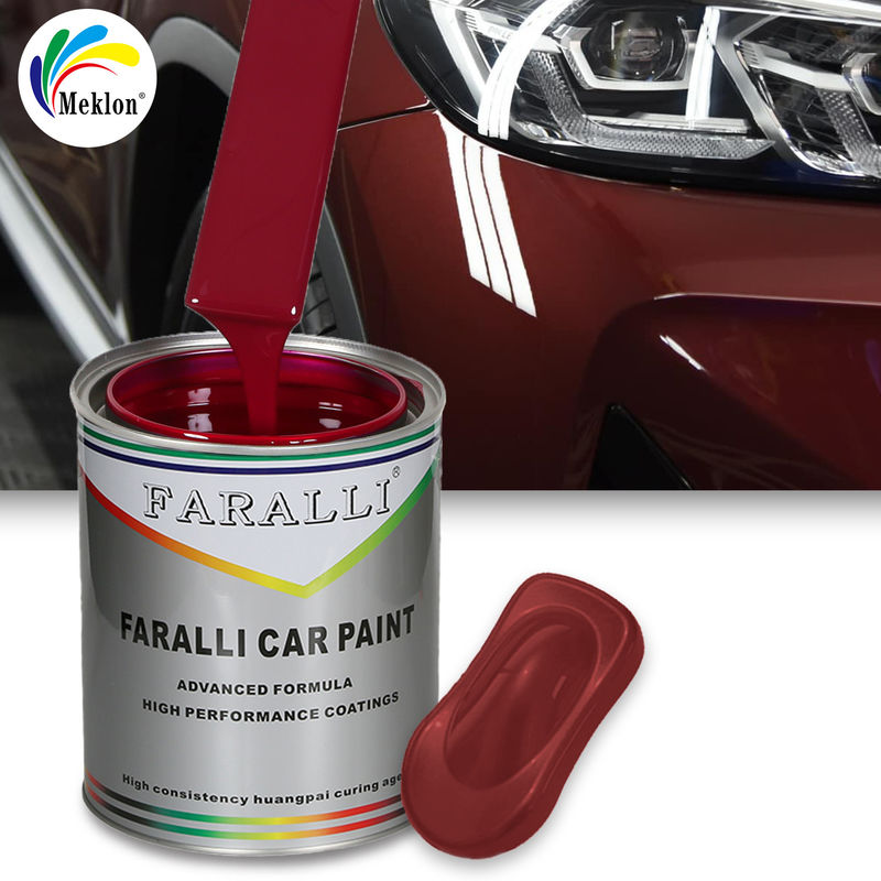 Màu đỏ hiệu suất cao ô tô ô tô sửa chữa sơn xe Cooper bột sơn xe thời gian sấy 2-3 giờ