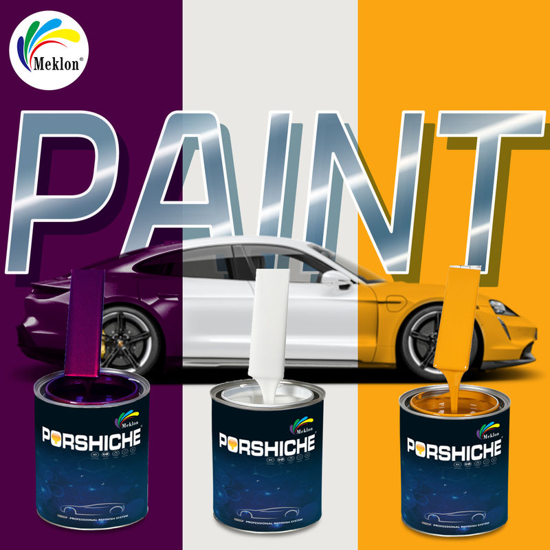 Độ bám sát và độ bền cao hơn với sơn xe cao bóng 1K 2K Solid Color Coating Basecoat Sơn xe