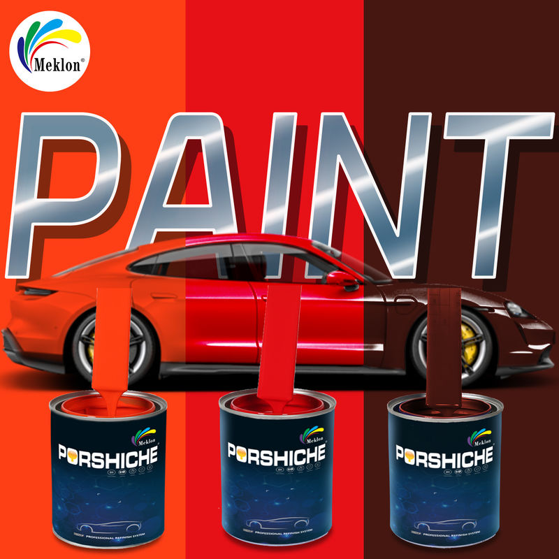 Basecoat High Gloss Mirror Effect Sơn xe ô tô Sơn ô tô 1K Sơn sửa chữa xe ô tô màu đỏ lớn Sơn tinh khiết và đầy màu