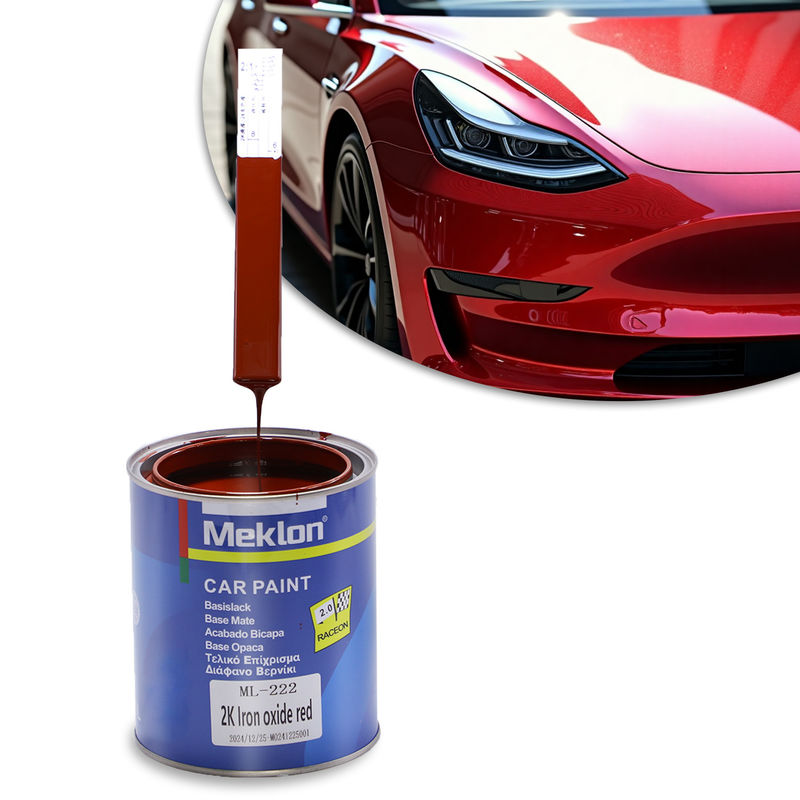 Tốt nhất bán 2K sắt oxit màu đỏ Auto Paint Acrylic Liquid Coating for Spray Automotive Refinish Paint