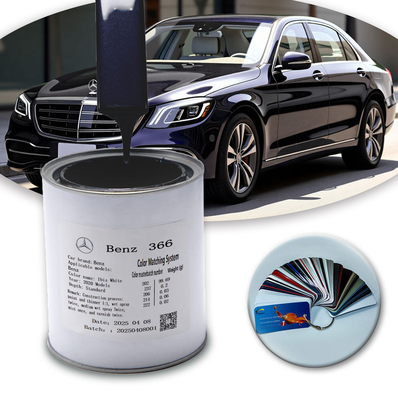 Sơn ô tô Acrylic Blue Pearl cao cấp 1K cho Mercedes-Benz DB366 Công thức mang nước thân thiện với môi trường