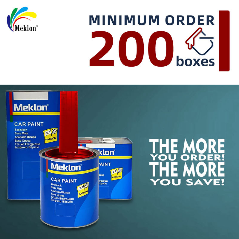 Sơn xe chống tia UV 1K với độ sáng cao liên tục và sơn xe màu đỏ rực rỡ