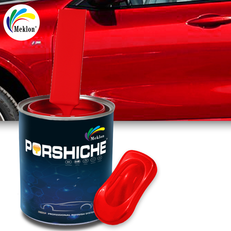 Basecoat High Gloss Mirror Effect Sơn xe ô tô Sơn ô tô 1K Sơn sửa chữa xe ô tô màu đỏ lớn Sơn tinh khiết và đầy màu