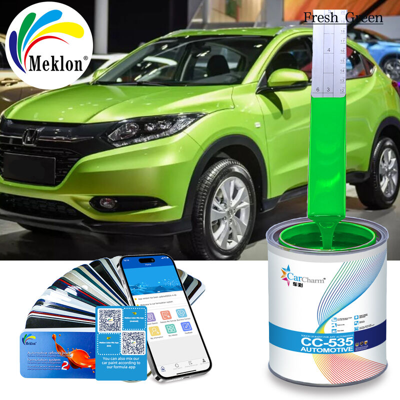 Sơn ô tô màu xanh tươi sáng bền bỉ vô hại chống thời tiết Sơn xịt ô tô hỗn hợp sẵn