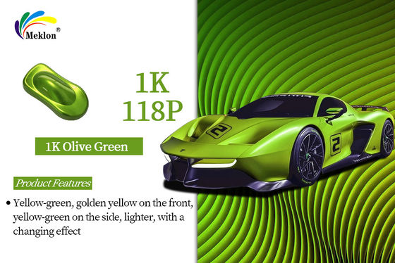 1K Oliver Green chống ăn mòn tùy chỉnh 2K Solid Color Auto Varnish Sơn xe