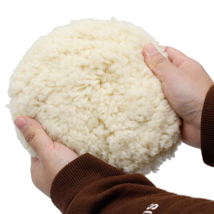 Pad len màu vàng trắng cho đánh bóng xe hơi, hàng hóa làm sạch xe hơi đa năng 3