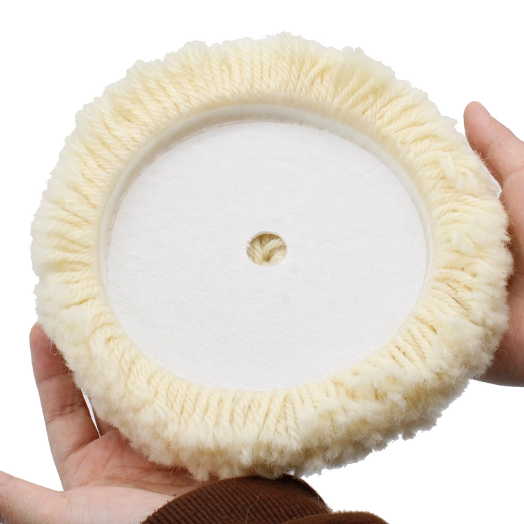 Pad len màu vàng trắng cho đánh bóng xe hơi, hàng hóa làm sạch xe hơi đa năng 2